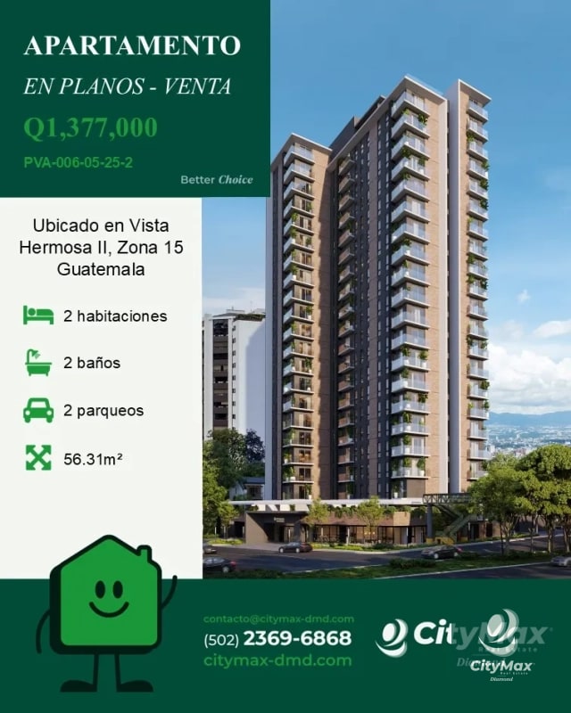 Apartamento en Planos en Venta en Zona 15 Vista Hermosa 2 - 3