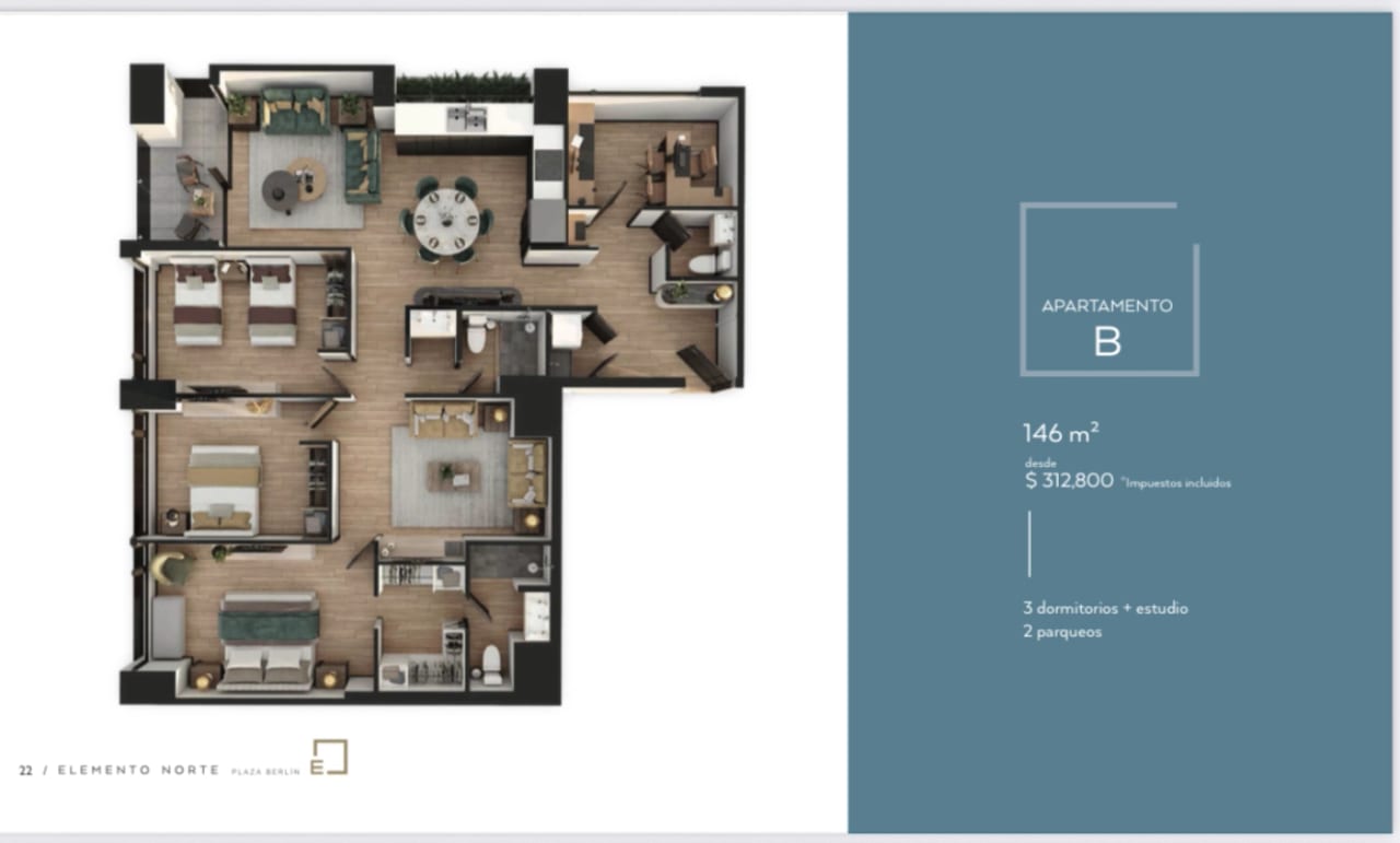 Apartamento en venta Edificio Elemento Norte zona 13 con estudio!!! — Apartamento en Venta en Zona 13, Guatemala, Ciudad — foto 3 de 7