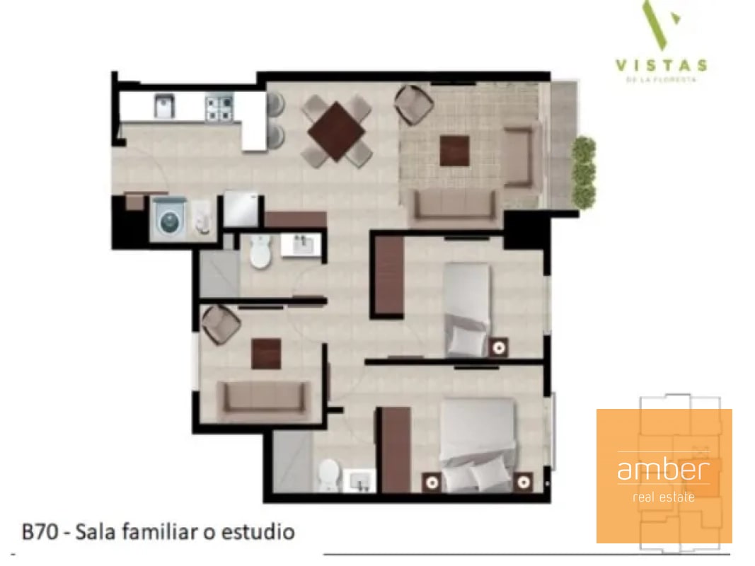 Apartamento en Vistas de la Floresta, El Naranjo - 1