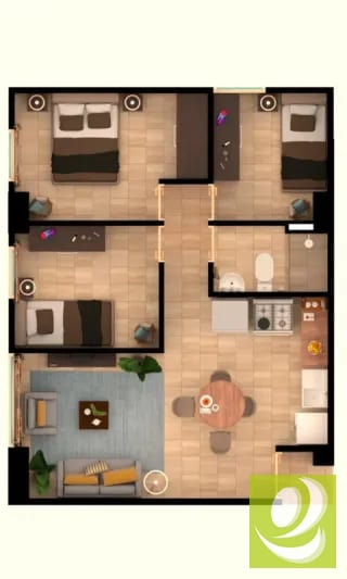 APARTAMENTO PARA ESTRENAR EN ZONA 11 – PROYECTO ELEVA ONCE — Apartamento en Venta en Zona 11, Guatemala, Ciudad — miniatura 5 de 10