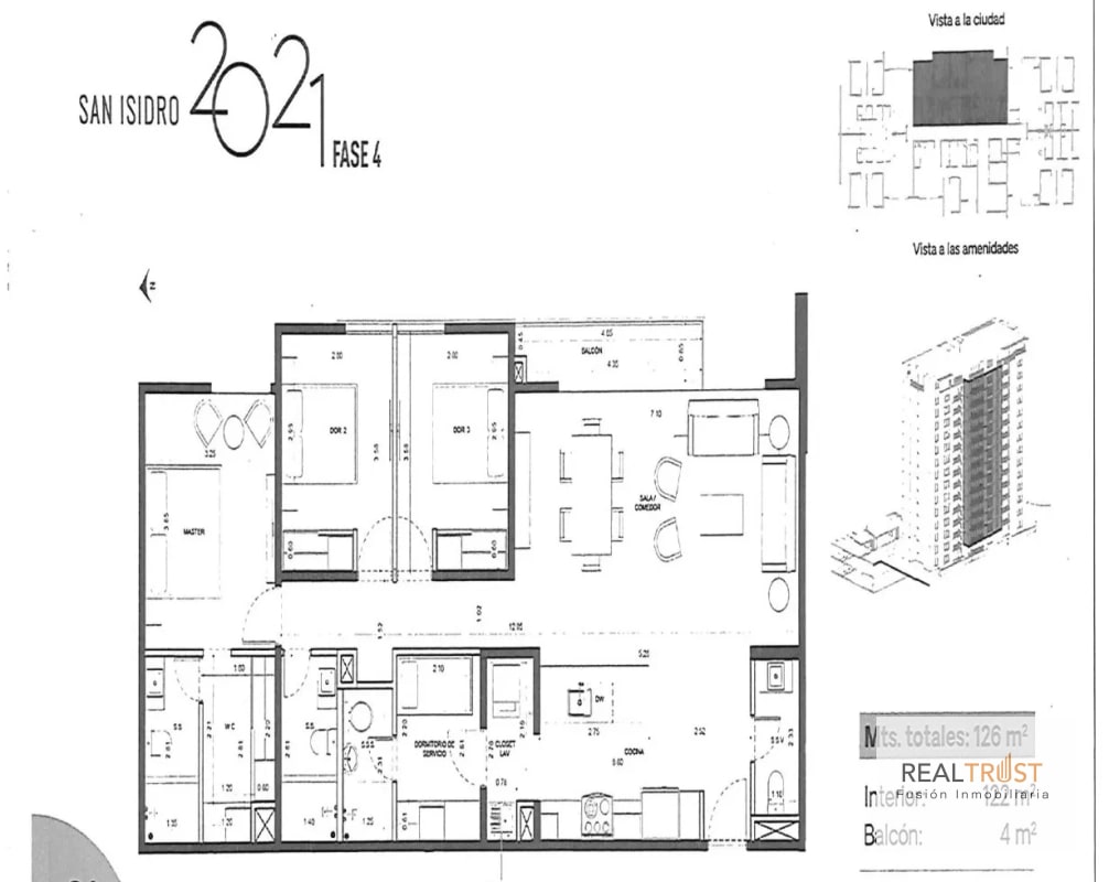 EN VENTA APARTAMENTO EN PLANOS SAN ISIDRO 2021, ENTREGA 2026 - 7