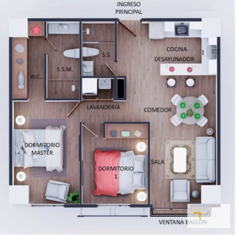Apartamento en venta de 2 habitaciones en zona 15 Vista Hermosa 1 — Apartamento en Venta en Vista Hermosa I, Zona 15, Guatemala, Ciudad — foto 13 de 13