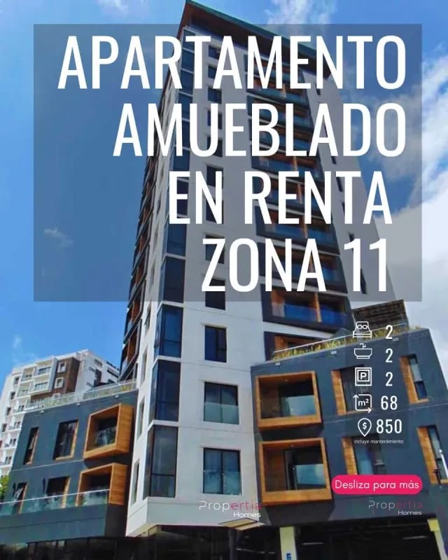 Apartamento Amueblado 2 Hab Zona 11 — Apartamento en Alquiler en Zona 11 Mixco, Guatemala, Ciudad — foto 1 de 12