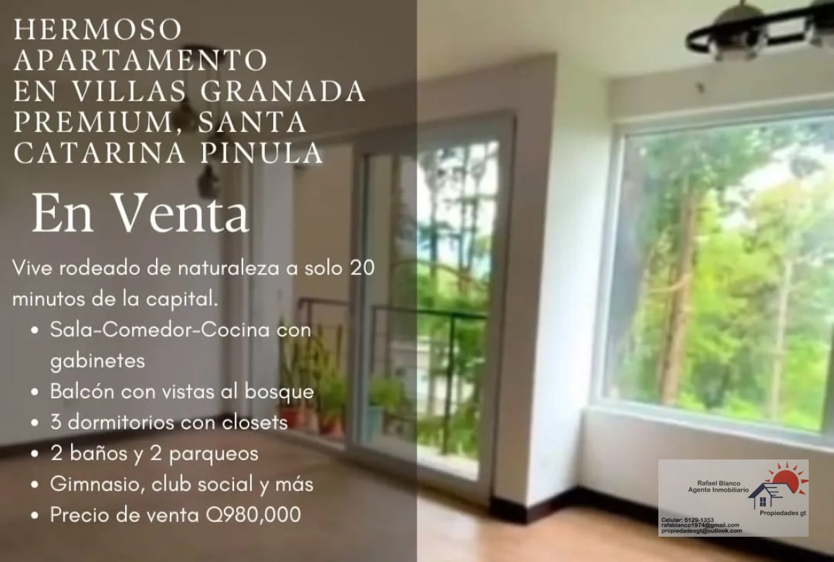 VENDO APTO VILLAS GRANADA PREMIUM SANTA CATARINA PINULA REF.6856 - 1