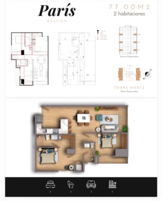 Apartamentos en planos en Edificio Vie Proceres! — Apartamento en Venta en Zona 10, Guatemala, Ciudad — miniatura 9 de 12