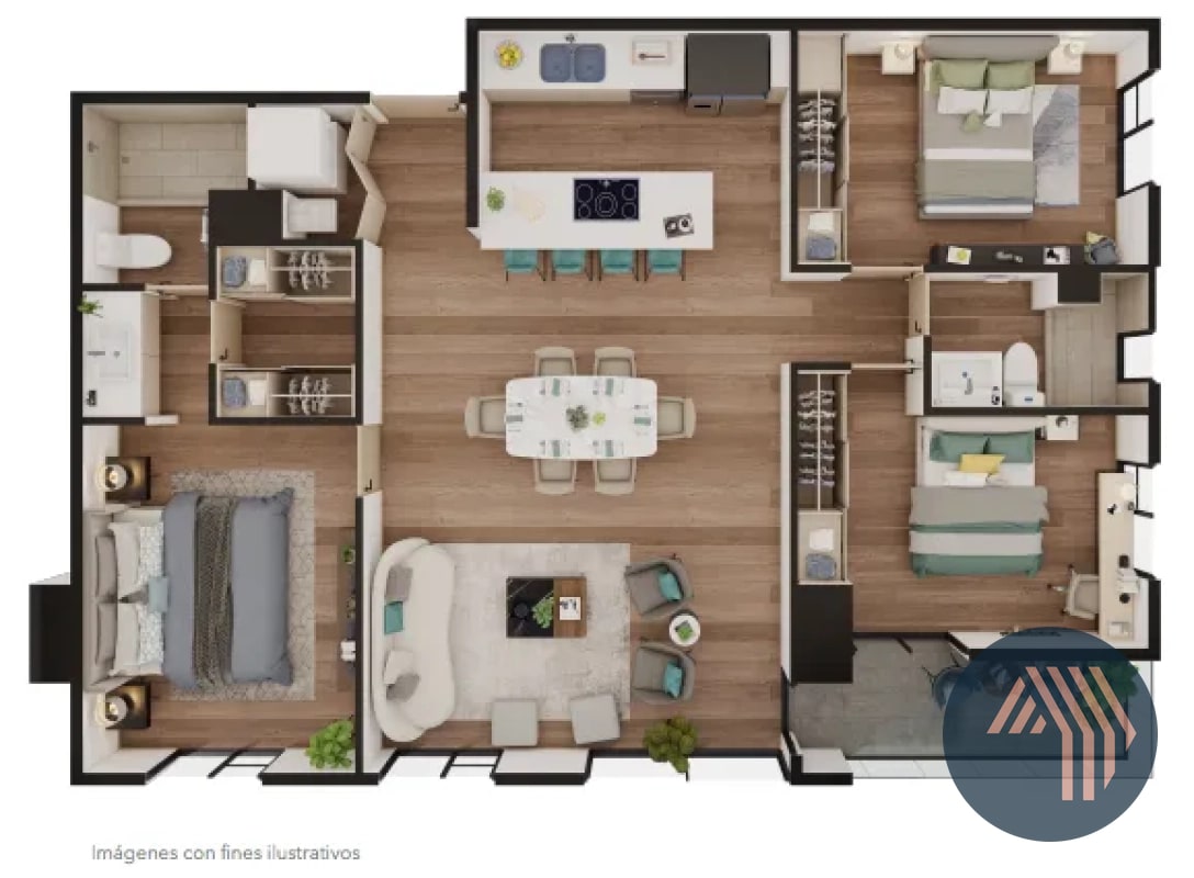 VENTA DE APARTAMENTOS PARA ESTRENAR - TOMUS, ZONA 15 - 4