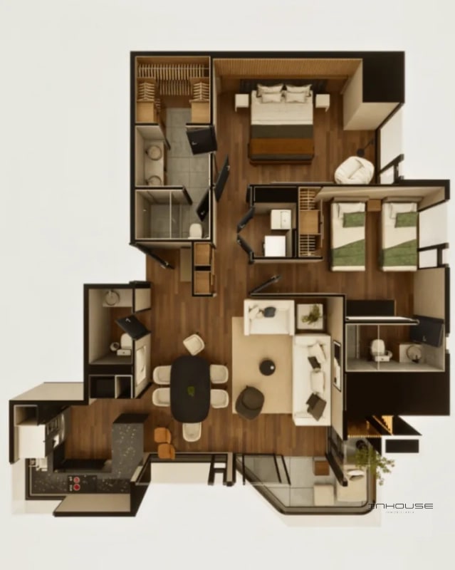 APARTAMENTO EN VENTA ZONA 14 EN PLANOS - 1