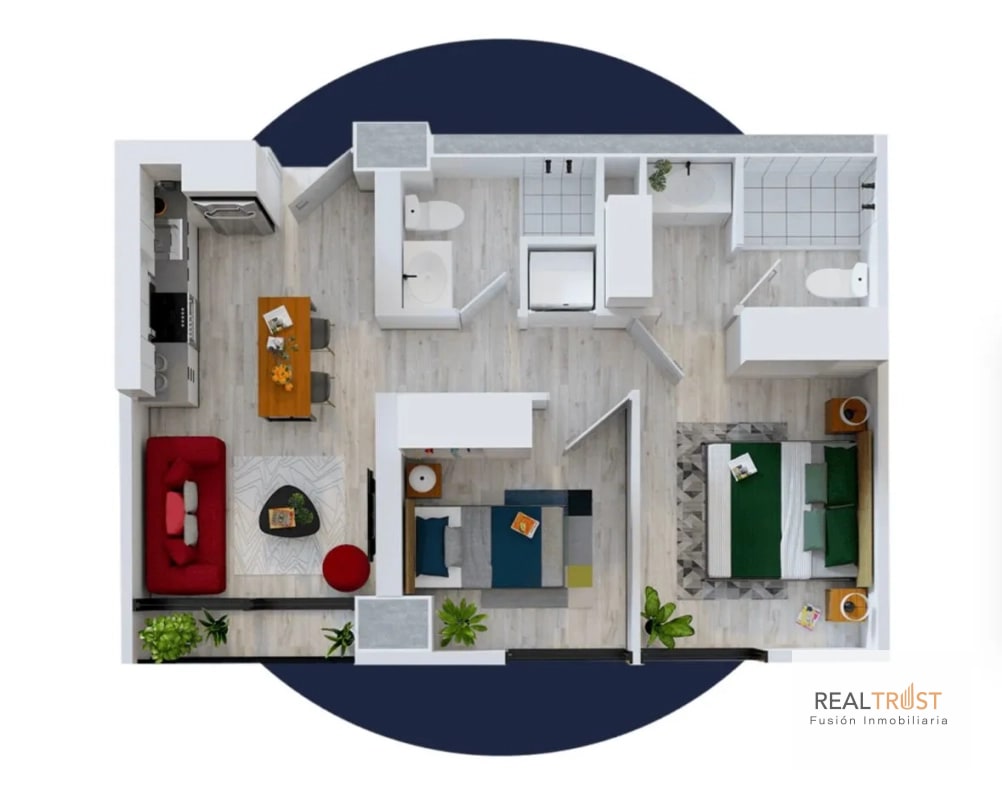 Venta de Apartamento Amueblado en N Américas z13, Ideal para AIRBNB - 1