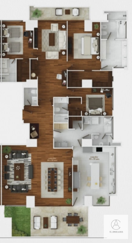 Apartamento en renta en zona 14. Disponible 15 abril - 3