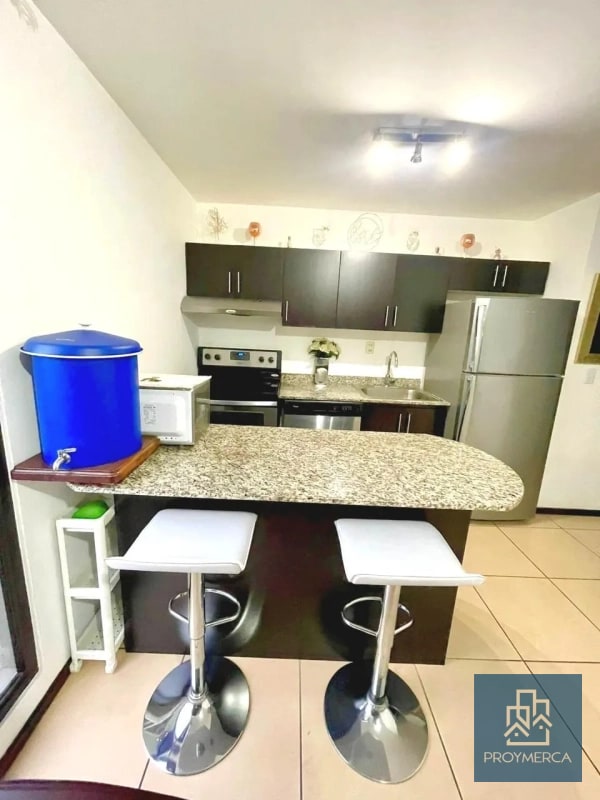Apartamento amueblado en alquiler, Edificio Madeleine, Zona 10 - 7