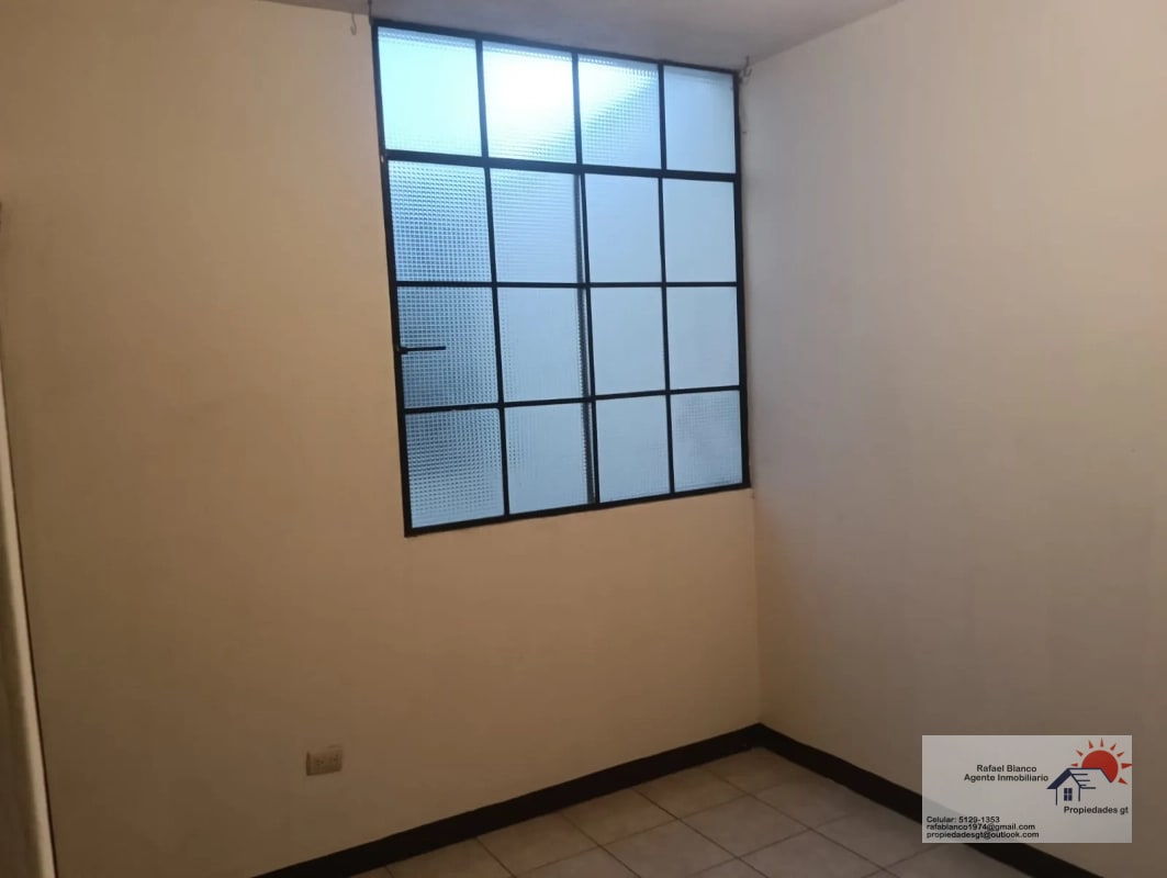 RENTO APTO ZONA 1, DE 2 HAB/SALA,COMEDOR,COCINA/1 BAÑO/1 PARQUEO MOTO/Q.3500 - 2