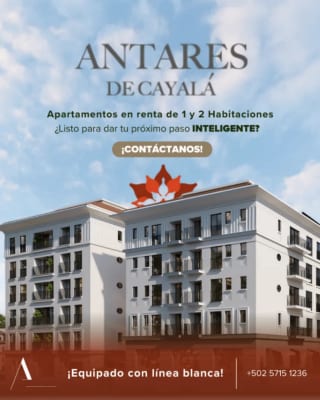 Apartamento en Renta| 2HAB. | Antares de Cayalá – Edificio C — Apartamento en Alquiler en Antares de Cayalá, Zona 16, Guatemala, Ciudad — miniatura 1 de 2