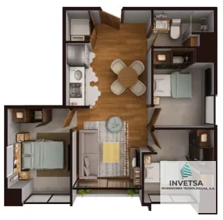 Apartamento Zona 2, Ciudad Nueva — Apartamento en Alquiler en DUO, Zona 2, Guatemala, Ciudad — miniatura 10 de 17