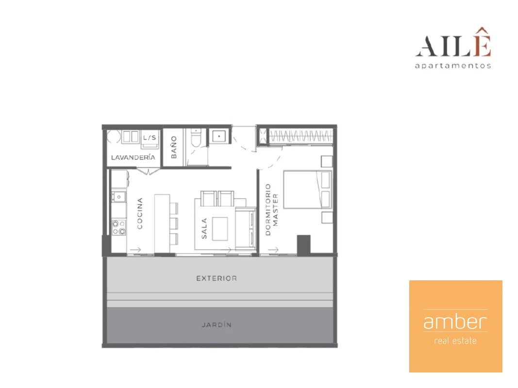 Apartamento amueblado en Ailé, zona 13 - 1