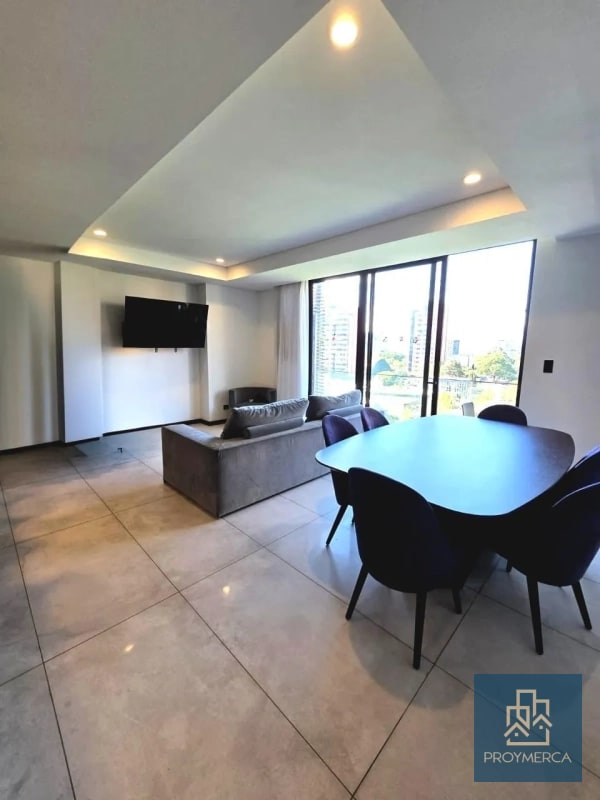 Apartamento semi amueblado en alquiler, Reserva 5ta Avenida, Zona 14 - 15