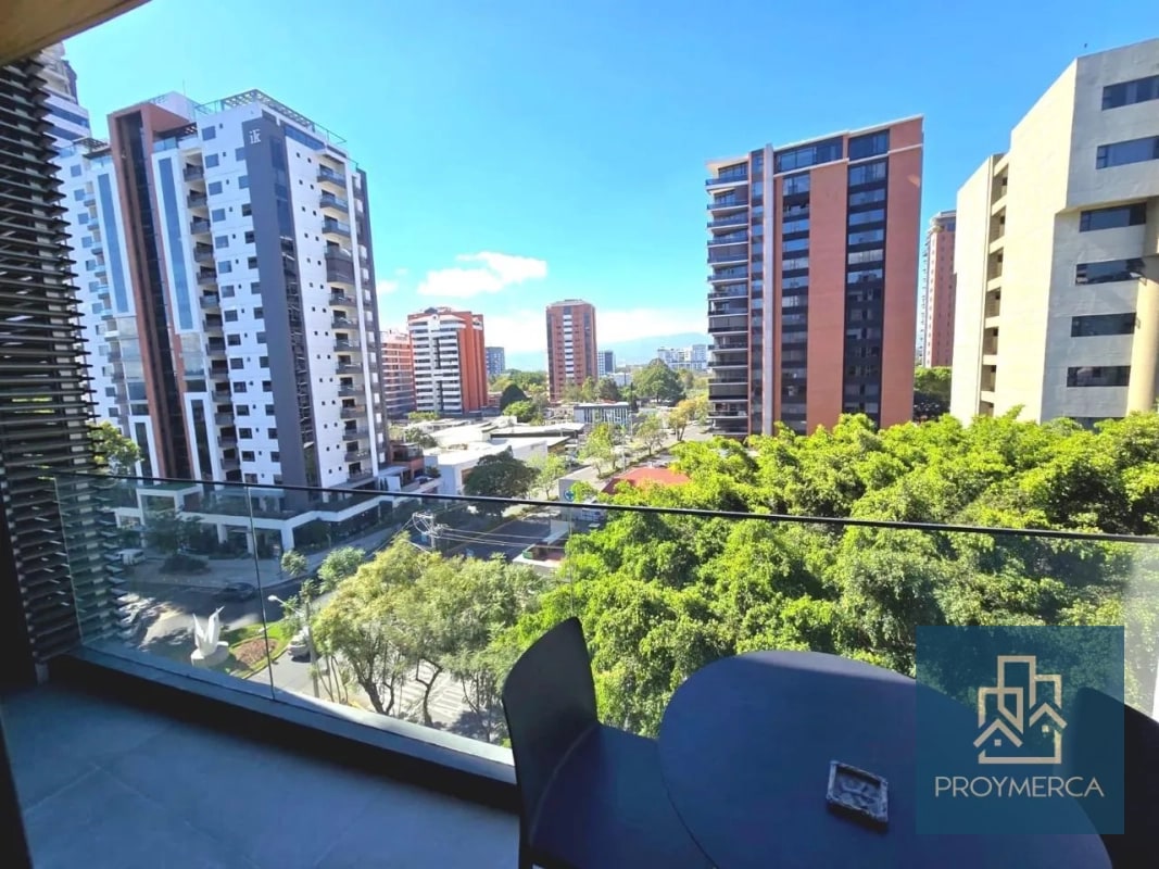 Apartamento semi amueblado en alquiler, Reserva 5ta Avenida, Zona 14 - 13