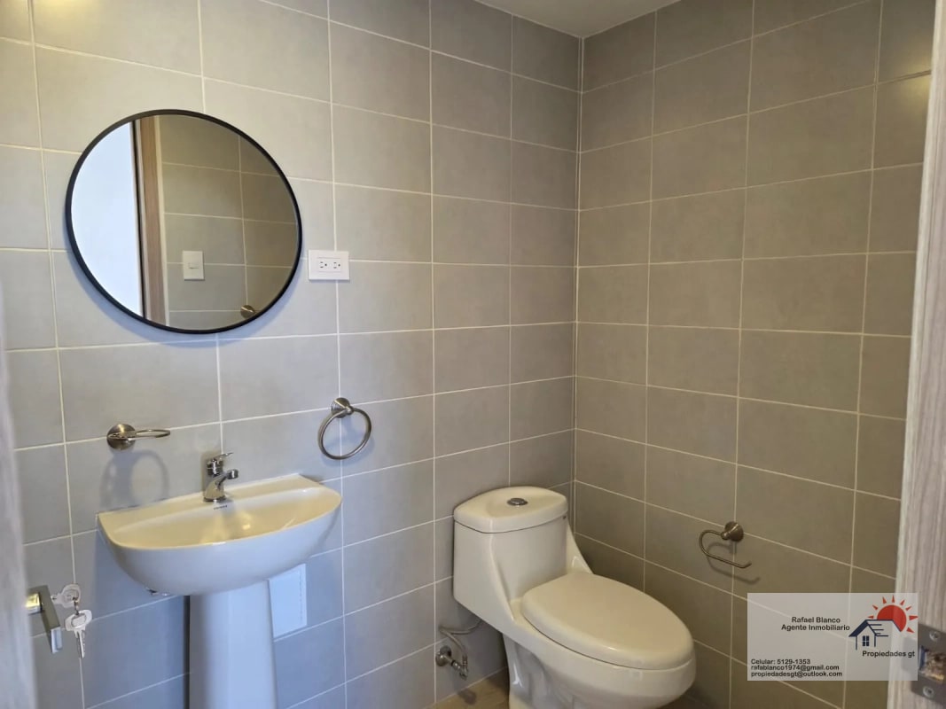 RENTO APTO Z.12 EDIF. ARMONIA REF.6901 *70M2, 3 HAB, 2 BAÑOS, 2 PARQUEOS, BODEGA, LINEA BLANCA Q.6000* - 4