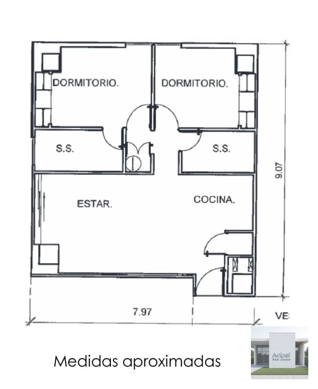 Venta Apartamento 2 Dormitorios VH2 Zona 15 - 1