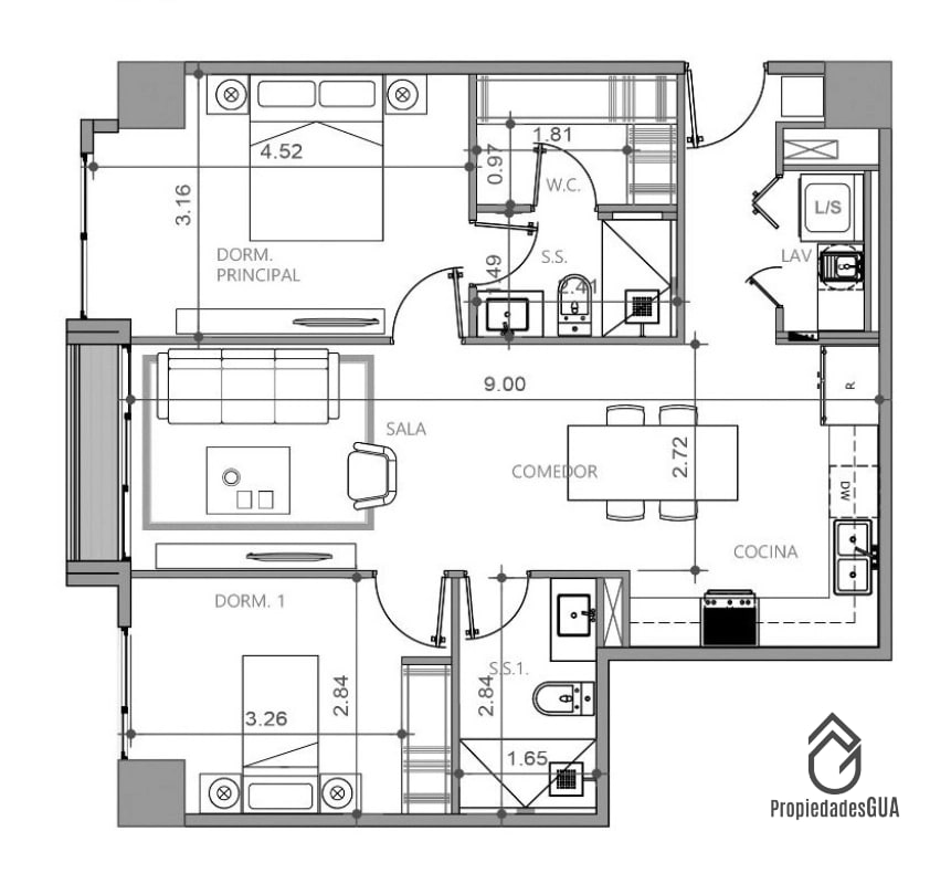Apartamento en renta en zona 13 - 6