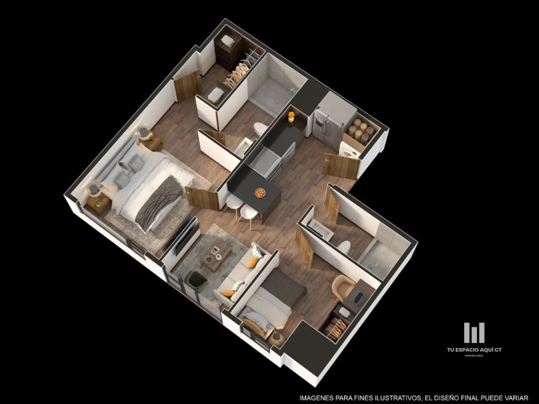 Preventa Exclusiva en Zona 11 Apartamentos en Planos - 2