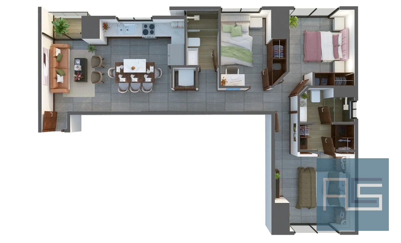 Moderno Apto para estrenar de 3 habitaciones en Vista Hermosa II, zona 15 - 17