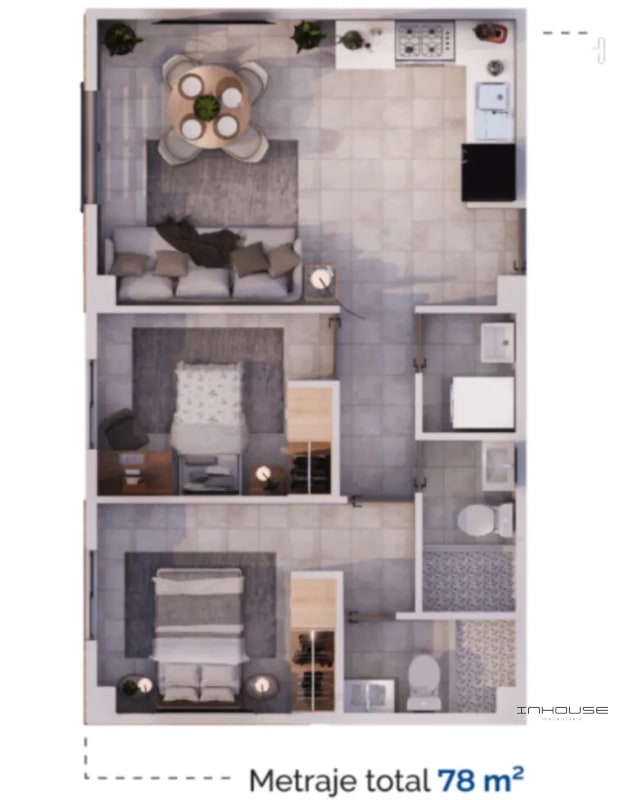 APARTAMENTO EN VENTA ZONA 17 EN PLANOS CERCA DE PORTALES - 10