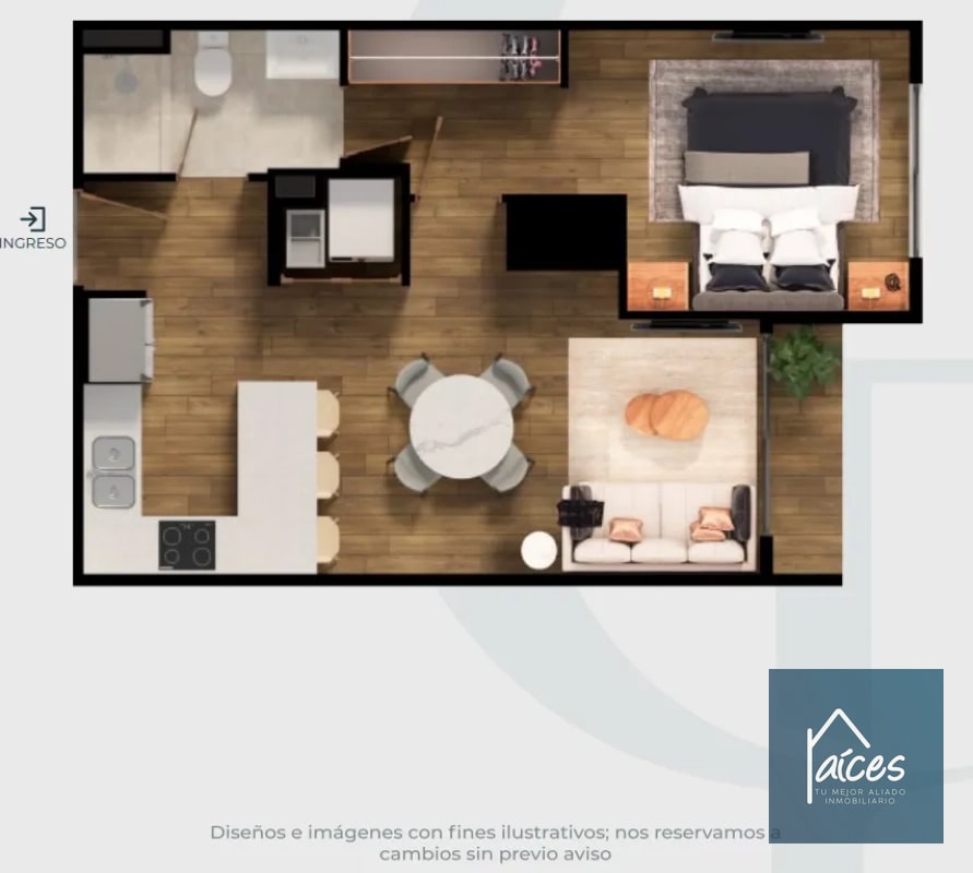 Apartamento en venta Modelo 2 CASA FIORE Zona 10 (D) - 5