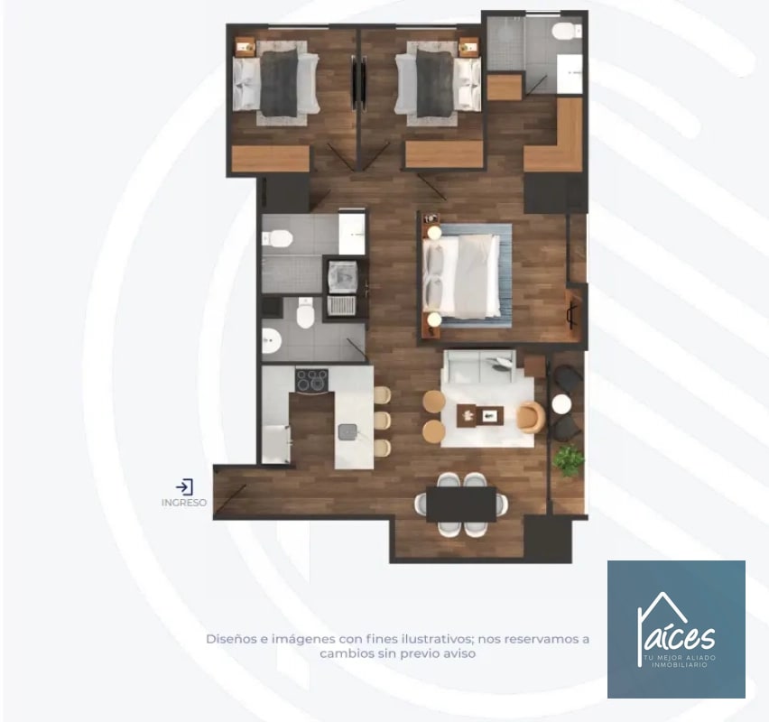 Apartamento en venta Modelo 02 CASALINI Sexta Av. Zona 10 (D) - 3
