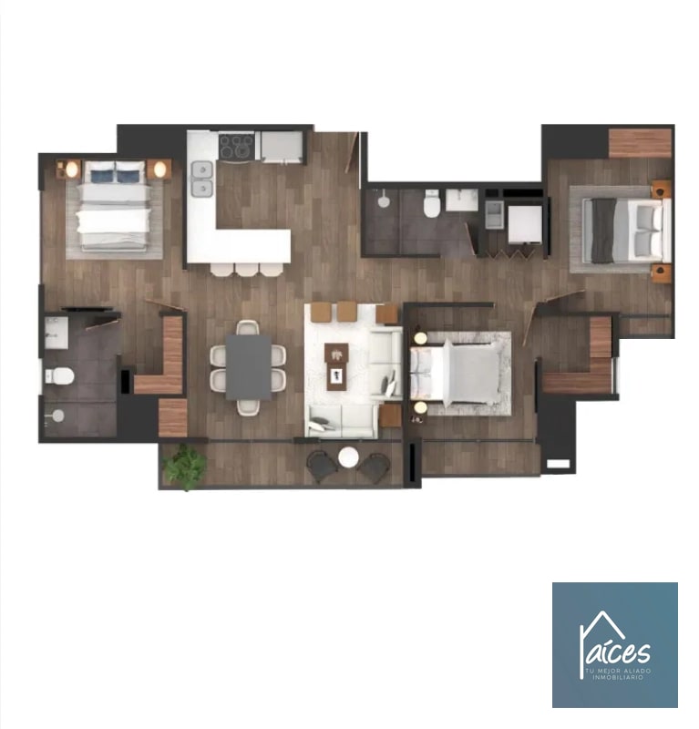 Apartamento en venta Modelo 5 CASA TAURE Zona 10 (D) - 5
