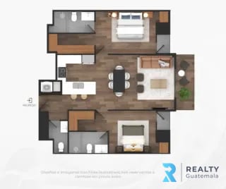 PROYECTO Apartamentos para estrenar Casalini Los Arcos, Zona 10 — Apartamento en Venta en Casalini Los Arcos, Zona 10, Guatemala, Ciudad — miniatura 7 de 14
