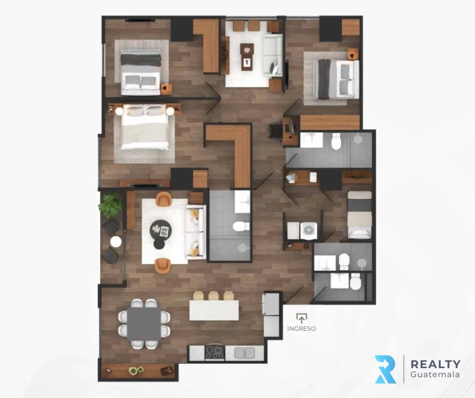PROYECTO Apartamentos para estrenar Casalini Los Arcos, Zona 10 - 2