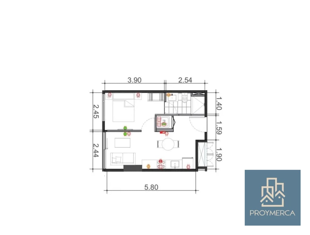 Apartamento en venta, Edificio Hessen, Zona 15 - 9