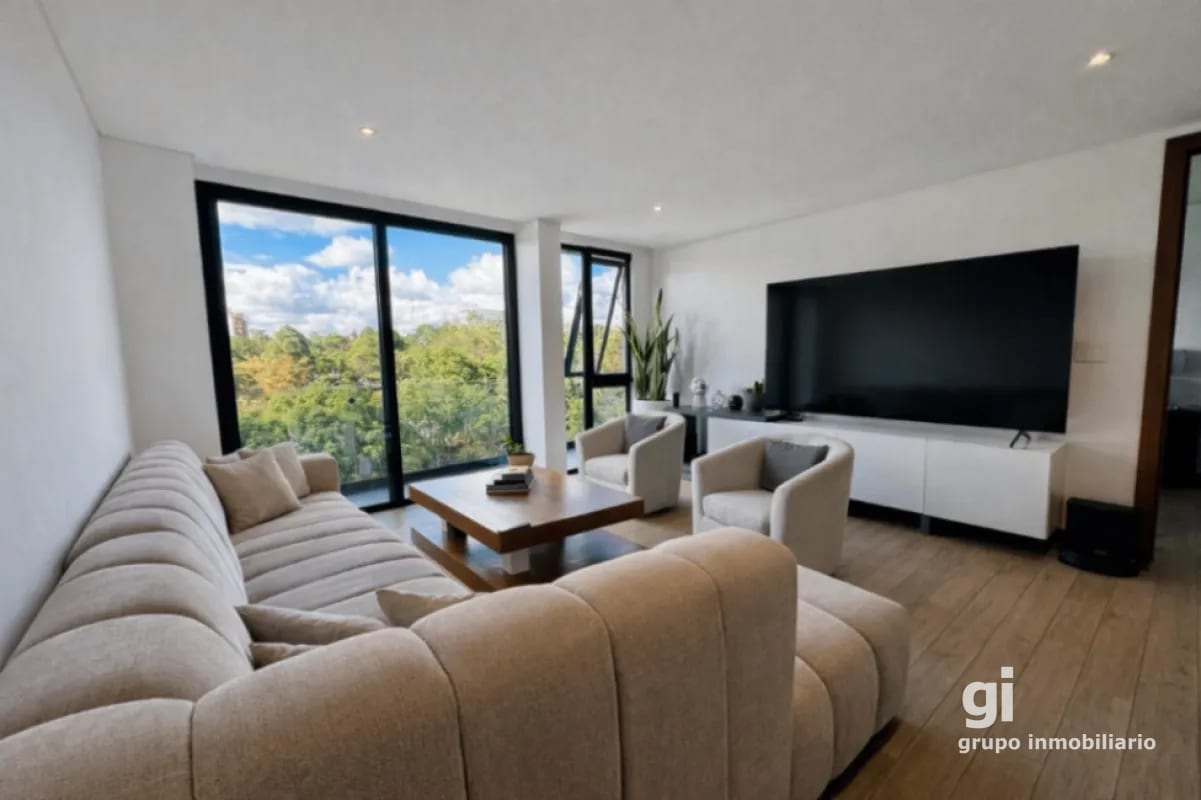 Apartamento de 2 dormitorios con vista verde garantizada en Oakland, Zona 10 — Apartamento en Venta en Zona 10, Guatemala, Ciudad — foto 1 de 15