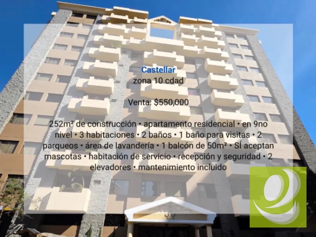 Apartamento en Venta en Castellar zona 10 cdad - 11