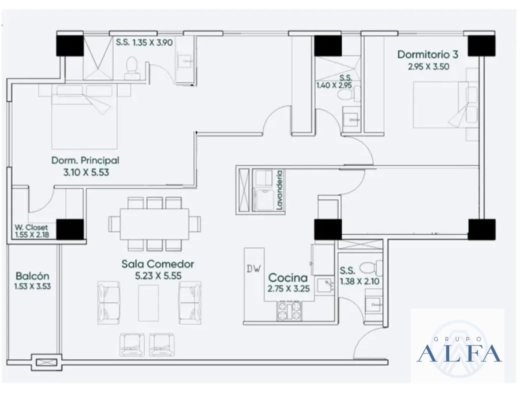 APARTAMENTO VENTA BORGHETTO VHI ZONA 15 — Apartamento en Venta en Zona 15, Guatemala, Ciudad — foto 3 de 10
