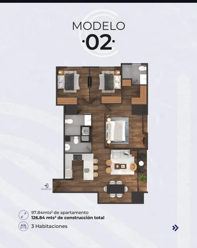 APARTAMENTO EN TORRE CASALINI 6A AVE. — Apartamento en Venta en Zona 10, Guatemala, Ciudad — foto 2 de 7