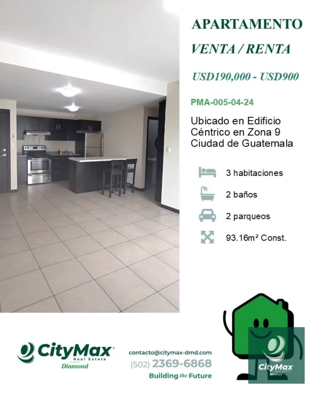 Apartamento en Venta y Renta en Zona 9 Ciudad de Guatemala — Apartamento en Alquiler en Zona 9, Guatemala, Ciudad — foto 1 de 16