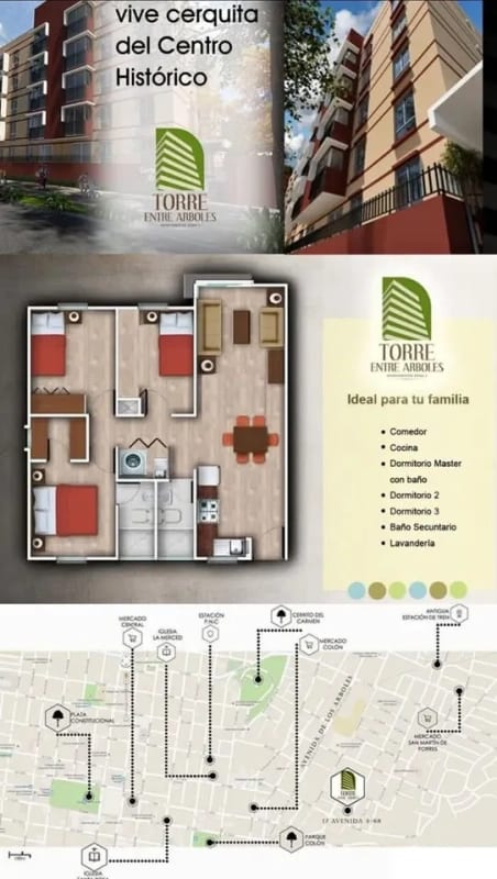 Apartamento en venta - Torre Entre Árboles - Zona 1 — Apartamento en Venta en Zona 1, Guatemala, Ciudad — foto 2 de 12