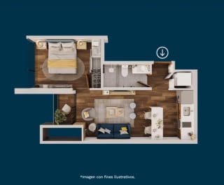 Apartamentos en proyecto en Ciudad Vieja, zona 10 (Opción 1) — Apartamento en Venta en Zona 10, Guatemala, Ciudad — miniatura 2 de 4